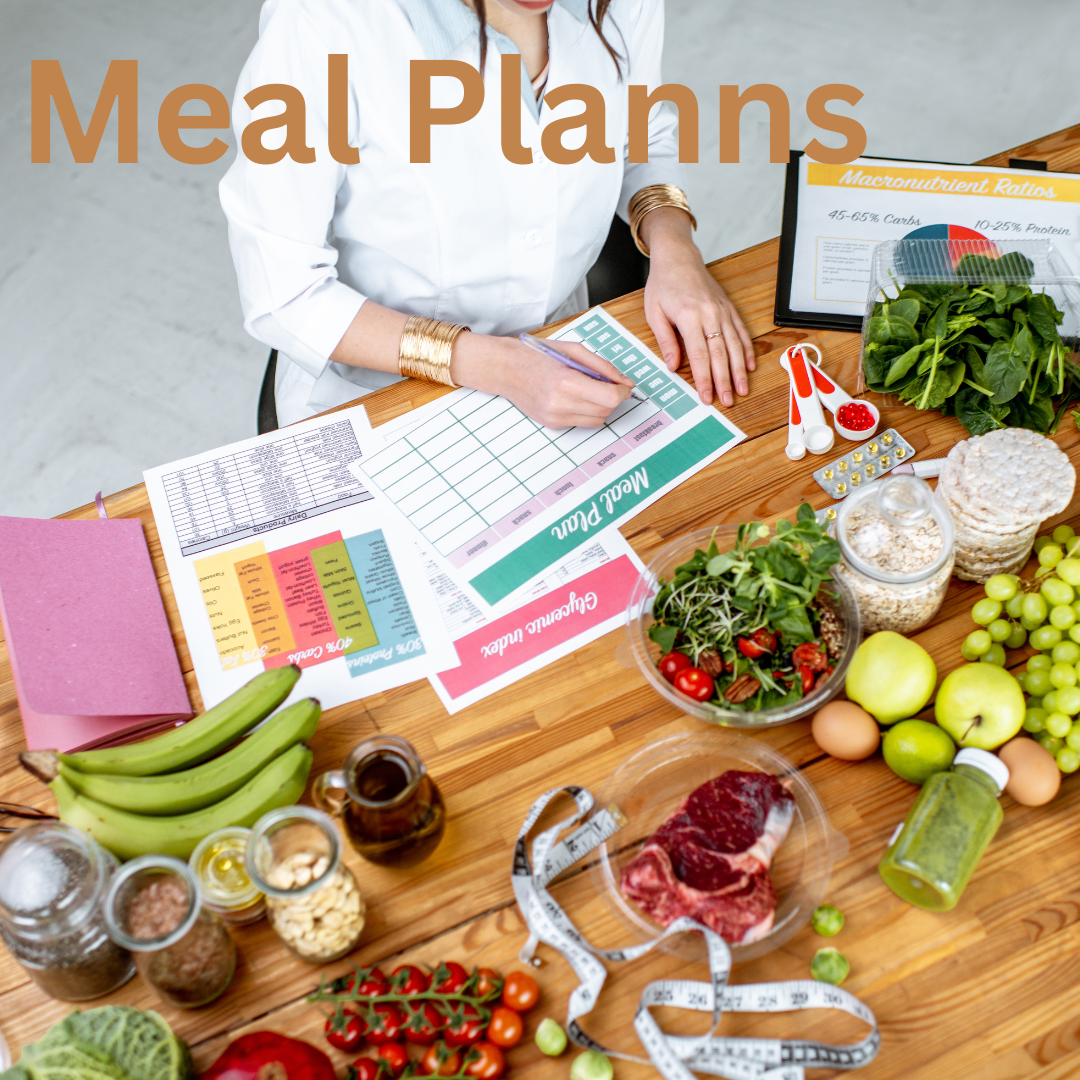 variety of meal plans or personalized diet charts